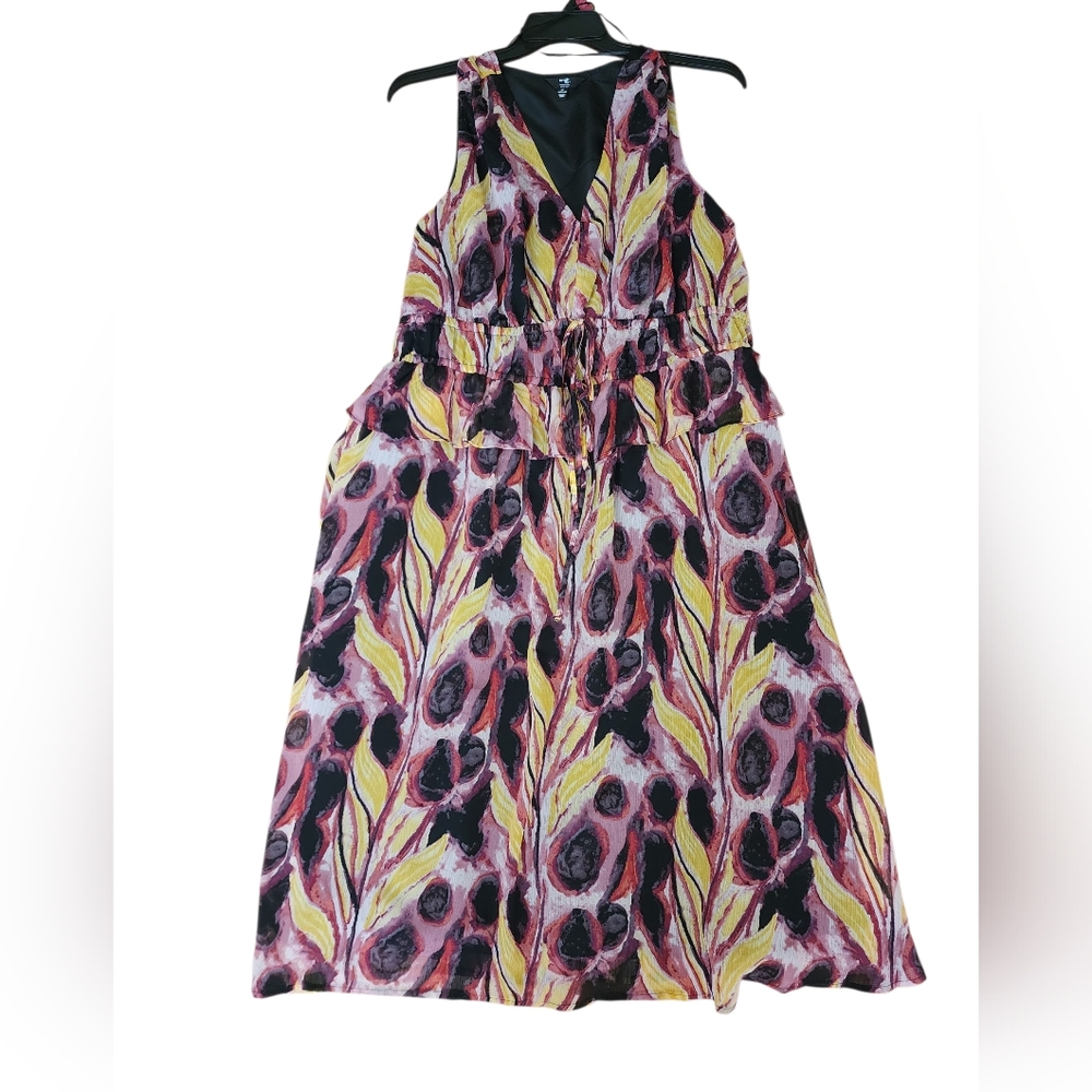 Terra & Sky Purple Pink Sleeveless Sundress